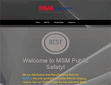 Tablet Screenshot of msmpublicsafety.com